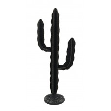 Zeckos Rustic Sculpted Metal Indoor/Outdoor 19 inch Desert Cactus Statue 688907761783  362342018188